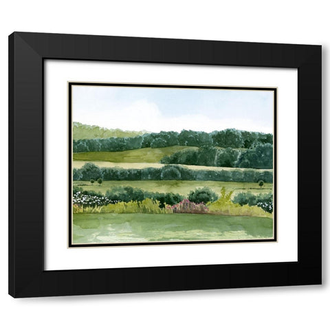 Idyllic Sunday II Black Modern Wood Framed Art Print with Double Matting by Popp, Grace