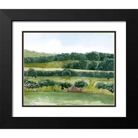 Idyllic Sunday II Black Modern Wood Framed Art Print with Double Matting by Popp, Grace
