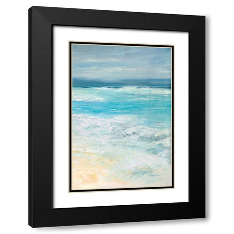 Storm at Sea II Black Modern Wood Framed Art Print with Double Matting by Wilkins, Suzanne
