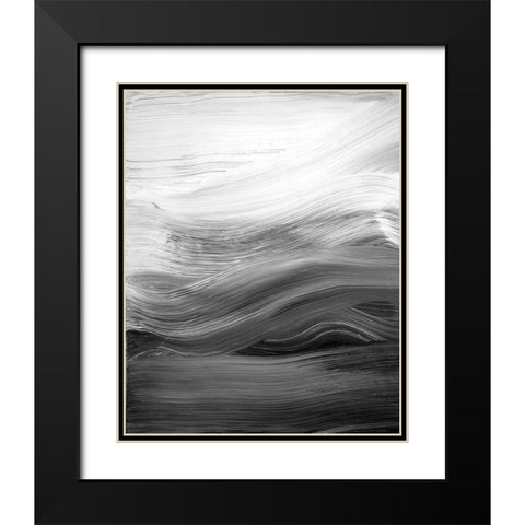 Secrets I Black Modern Wood Framed Art Print with Double Matting by Guererra, Teodora