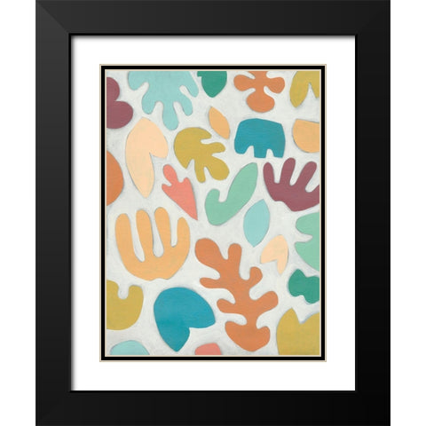 Flotsam I Black Modern Wood Framed Art Print with Double Matting by Zarris, Chariklia