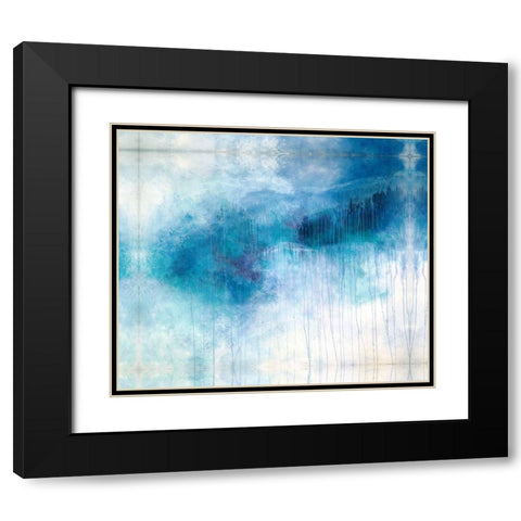 Aspen Snow Black Modern Wood Framed Art Print with Double Matting by Guererra, Teodora