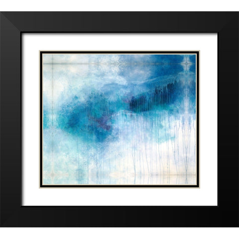 Aspen Snow Black Modern Wood Framed Art Print with Double Matting by Guererra, Teodora