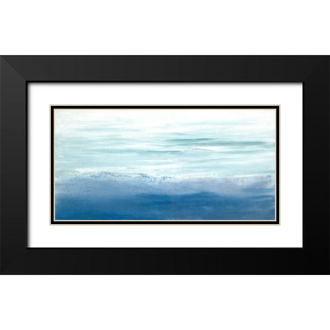 Tide Song Black Modern Wood Framed Art Print with Double Matting by Guererra, Teodora