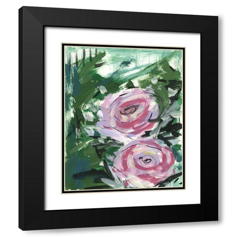 Summer Celebration I Black Modern Wood Framed Art Print with Double Matting by Wang, Melissa