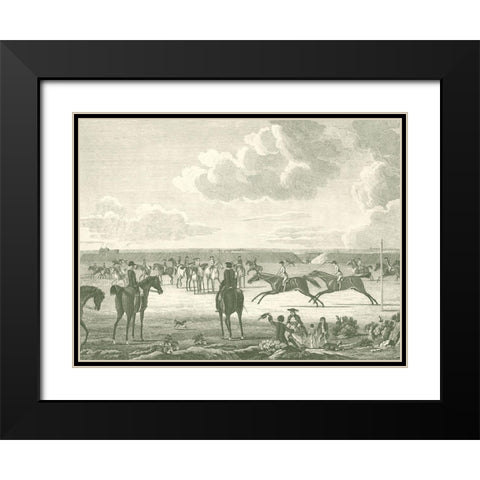 Equestrian Scenes IV Black Modern Wood Framed Art Print with Double Matting by Vision Studio