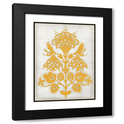 Saffron Detail I Black Modern Wood Framed Art Print with Double Matting by Meagher, Megan