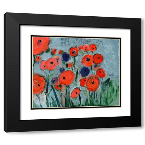 Oodles of Doodles II Black Modern Wood Framed Art Print with Double Matting by Daavettila, Tara