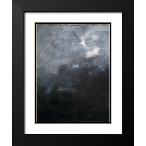Industrial Contour I Black Modern Wood Framed Art Print with Double Matting by Guererra, Teodora