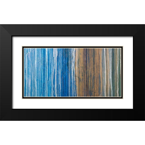Endless II Black Modern Wood Framed Art Print with Double Matting by Guererra, Teodora
