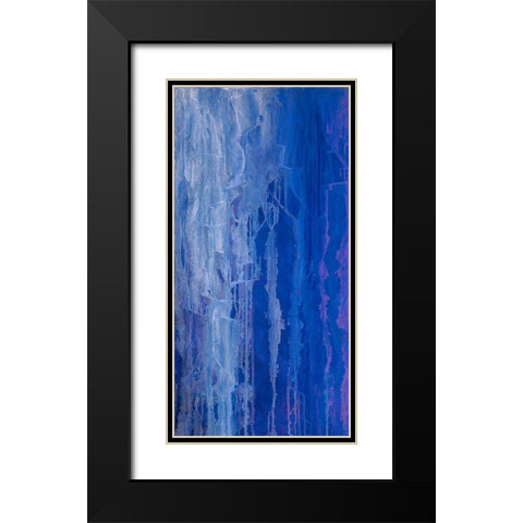 Abstracted Iris Field I Black Modern Wood Framed Art Print with Double Matting by Guererra, Teodora