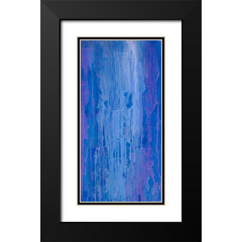 Abstracted Iris Field II Black Modern Wood Framed Art Print with Double Matting by Guererra, Teodora