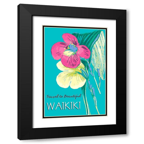 Getaway I Black Modern Wood Framed Art Print with Double Matting by Fagalde, Jarman