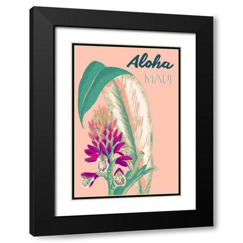 Getaway II Black Modern Wood Framed Art Print with Double Matting by Fagalde, Jarman