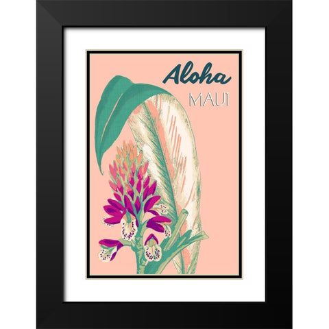 Getaway II Black Modern Wood Framed Art Print with Double Matting by Fagalde, Jarman