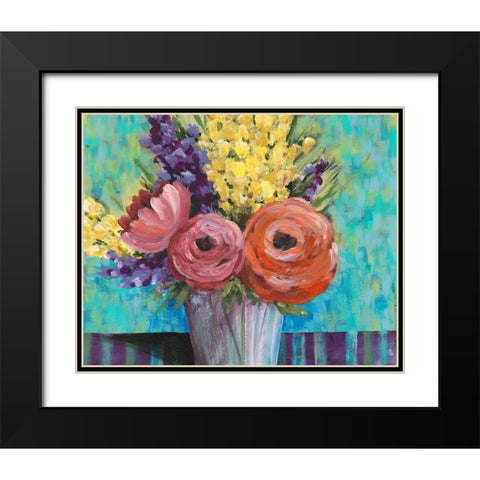 Early Summer Blooms I Black Modern Wood Framed Art Print with Double Matting by Moore, Regina