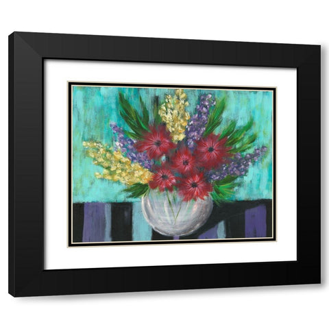 Early Summer Blooms II Black Modern Wood Framed Art Print with Double Matting by Moore, Regina