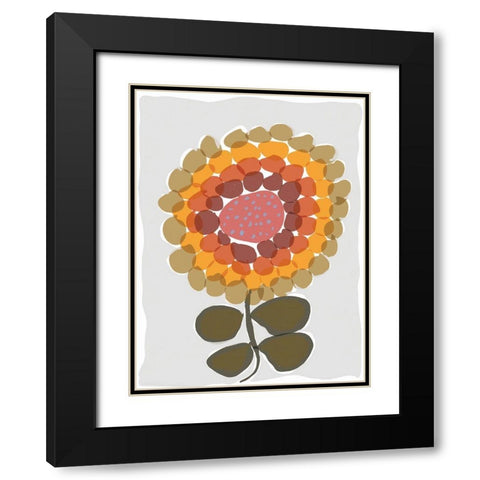 Mod Quirk IV Black Modern Wood Framed Art Print with Double Matting by Delamater, Rob