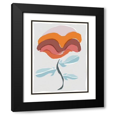 Mod Quirk V Black Modern Wood Framed Art Print with Double Matting by Delamater, Rob