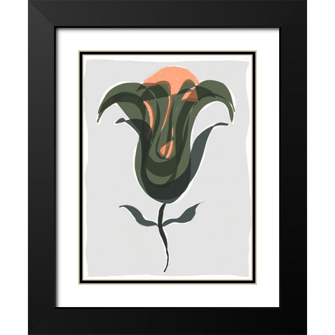 Mod Quirk VI Black Modern Wood Framed Art Print with Double Matting by Delamater, Rob
