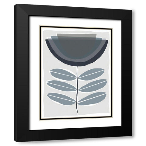 Mod Quirk VIII Black Modern Wood Framed Art Print with Double Matting by Delamater, Rob