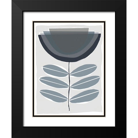 Mod Quirk VIII Black Modern Wood Framed Art Print with Double Matting by Delamater, Rob