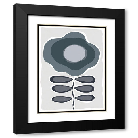 Mod Quirk IX Black Modern Wood Framed Art Print with Double Matting by Delamater, Rob