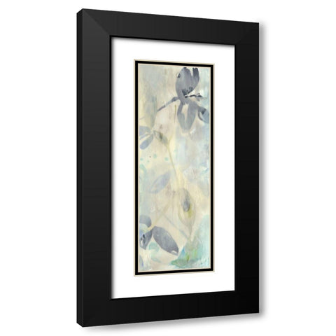 Veiled Flowers II Black Modern Wood Framed Art Print with Double Matting by Goldberger, Jennifer