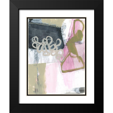 Olive Marks I Black Modern Wood Framed Art Print with Double Matting by Goldberger, Jennifer