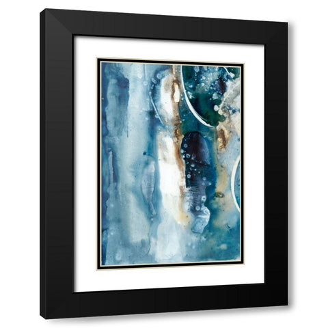 Peaceful Calm I Black Modern Wood Framed Art Print with Double Matting by Combs, Joyce