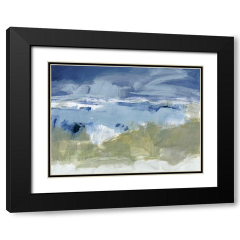Eastern Winds II Black Modern Wood Framed Art Print with Double Matting by Long, Christina
