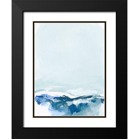 Coastal III Black Modern Wood Framed Art Print with Double Matting by Long, Christina