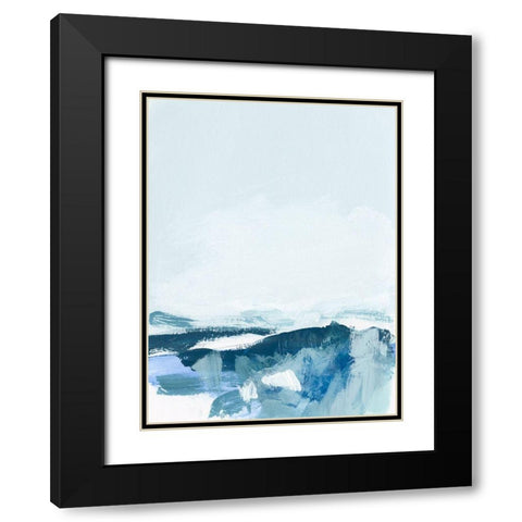 Coastal IV Black Modern Wood Framed Art Print with Double Matting by Long, Christina