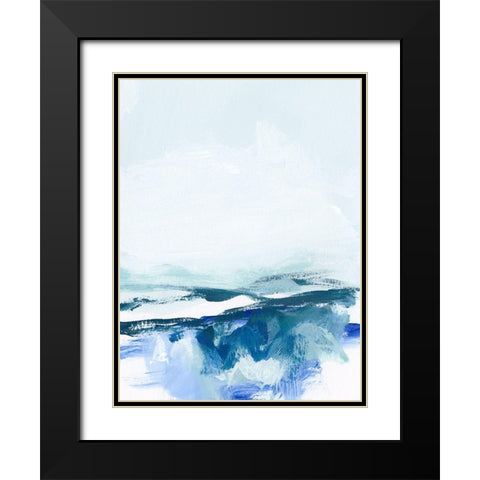 Coastal VI Black Modern Wood Framed Art Print with Double Matting by Long, Christina
