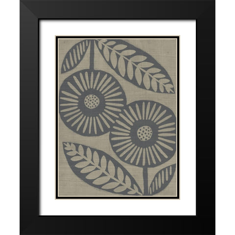 Paperwhite II Black Modern Wood Framed Art Print with Double Matting by Zarris, Chariklia