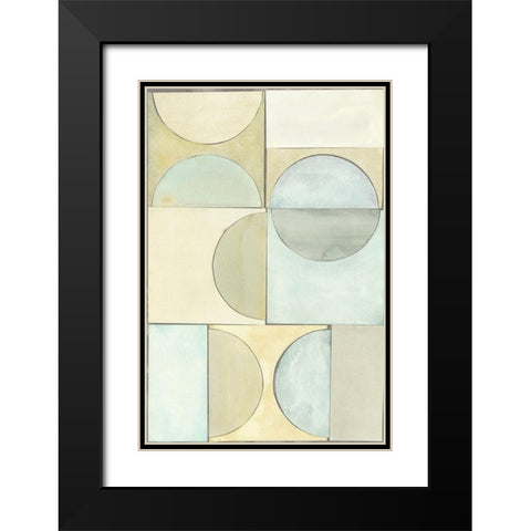 Lacuna Study I Black Modern Wood Framed Art Print with Double Matting by Stramel, Renee W.