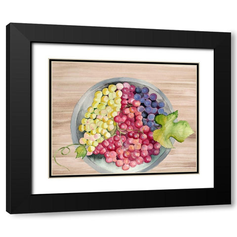 Bowls of Fruit II Black Modern Wood Framed Art Print with Double Matting by Ludwig, Alicia