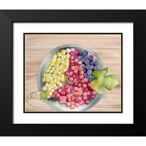 Bowls of Fruit II Black Modern Wood Framed Art Print with Double Matting by Ludwig, Alicia