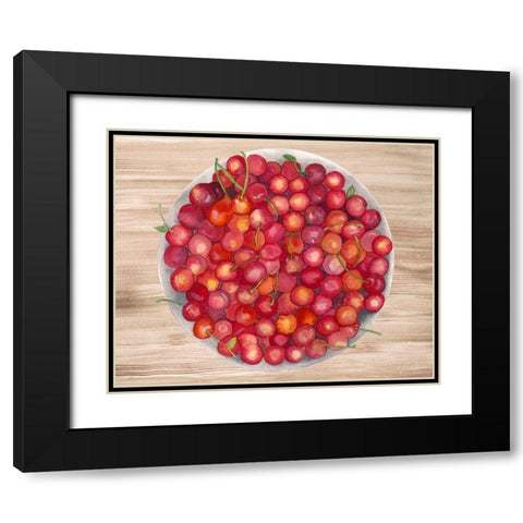 Bowls of Fruit IV Black Modern Wood Framed Art Print with Double Matting by Ludwig, Alicia