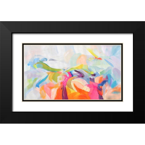 Dynamic Perseverance Black Modern Wood Framed Art Print with Double Matting by Orlov, Irena