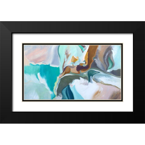 Expression of Balance Black Modern Wood Framed Art Print with Double Matting by Orlov, Irena