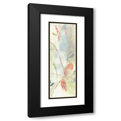 Obscured Flowers II Black Modern Wood Framed Art Print with Double Matting by Goldberger, Jennifer