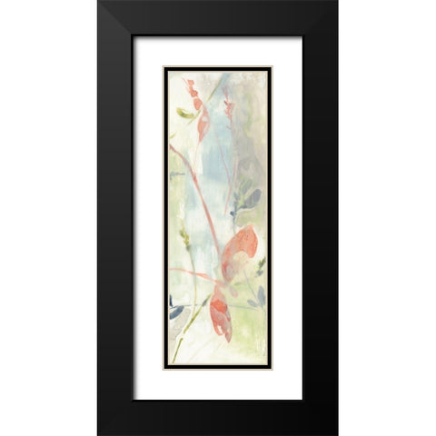 Obscured Flowers II Black Modern Wood Framed Art Print with Double Matting by Goldberger, Jennifer