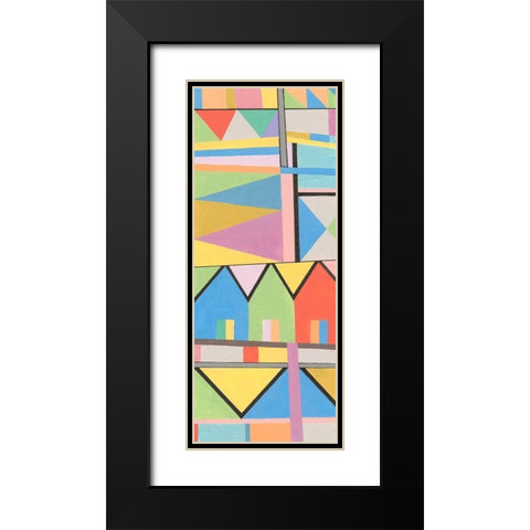 Flag Structure I Black Modern Wood Framed Art Print with Double Matting by Galapon, Nikki