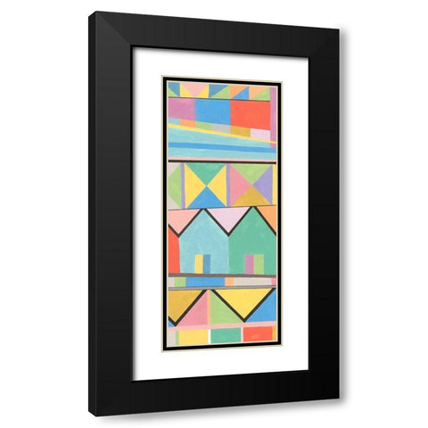 Flag Structure II Black Modern Wood Framed Art Print with Double Matting by Galapon, Nikki