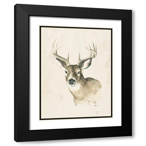 Watchful Woods II Black Modern Wood Framed Art Print with Double Matting by Popp, Grace