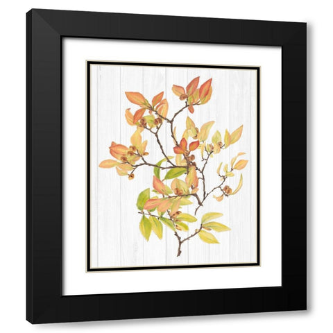 Sweet Foliage III Black Modern Wood Framed Art Print with Double Matting by Miller, Dianne