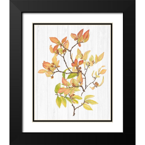 Sweet Foliage III Black Modern Wood Framed Art Print with Double Matting by Miller, Dianne