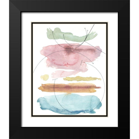 Desert Series I Black Modern Wood Framed Art Print with Double Matting by Delamater, Rob