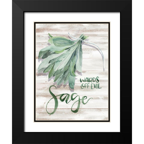 Green Witch III Black Modern Wood Framed Art Print with Double Matting by Parker, Jennifer Paxton